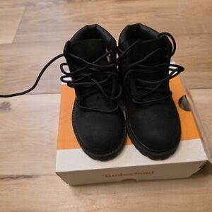 Timberland Kids Black Lace-Up Boots